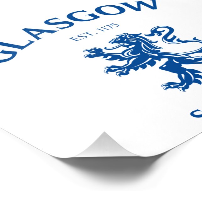 GLASGOW, SCOTLAND FOTODRUCK (Ecke)