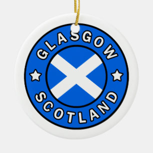 Glasgow Scotland Keramik Ornament