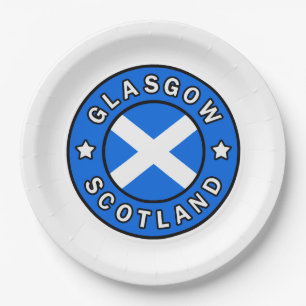 Glasgow Scotland Pappteller