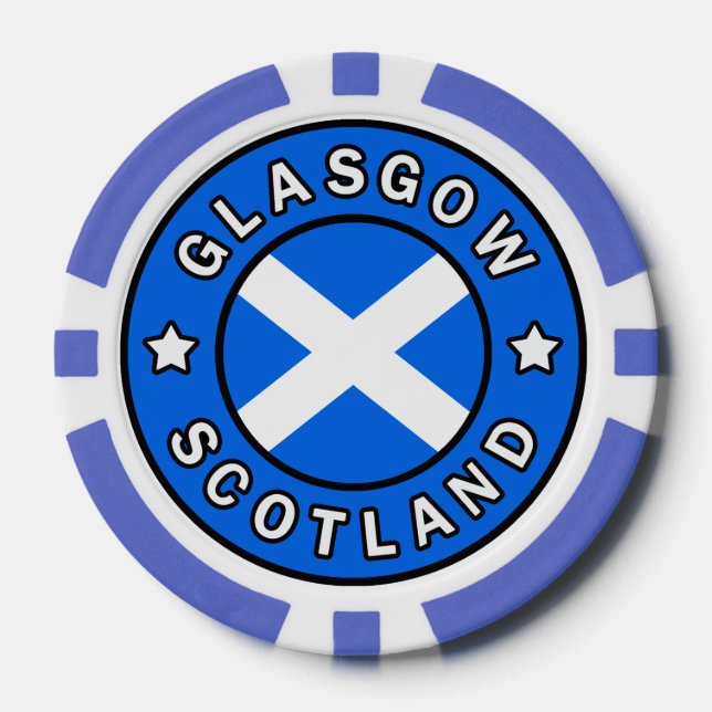 Glasgow Scotland Pokerchips (Vorderseite)