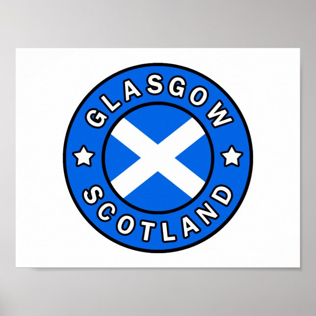 Glasgow Scotland Poster (Vorne)