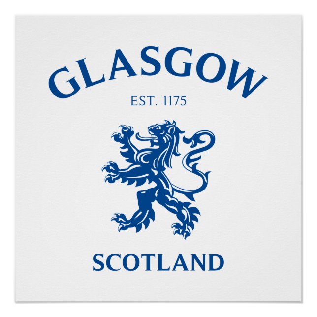 GLASGOW, SCOTLAND POSTER (Vorderseite)