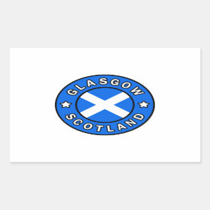 Glasgow Scotland Rechteckiger Aufkleber