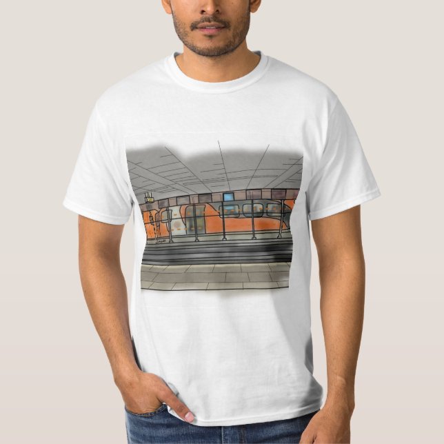 Glasgow U-Bahn-Shirt T-Shirt (Vorderseite)