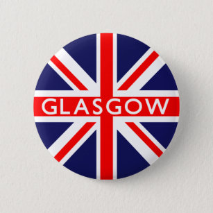 Glasgow UK Flag Button