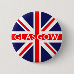 Glasgow UK-Flagge Button