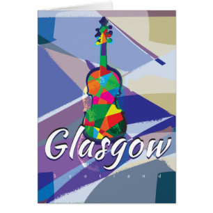 Glasgow Vintage-Reiseposter