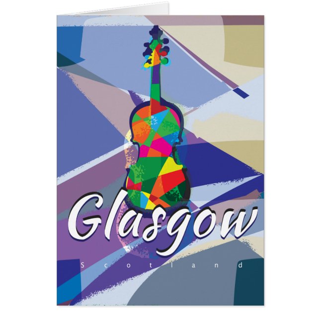 Glasgow Vintage Travel Poster (Vorne)