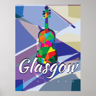 Glasgow Vintage Travel Poster
