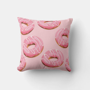 Glasierte Donuts Nahtloser Hintergrund Kissen