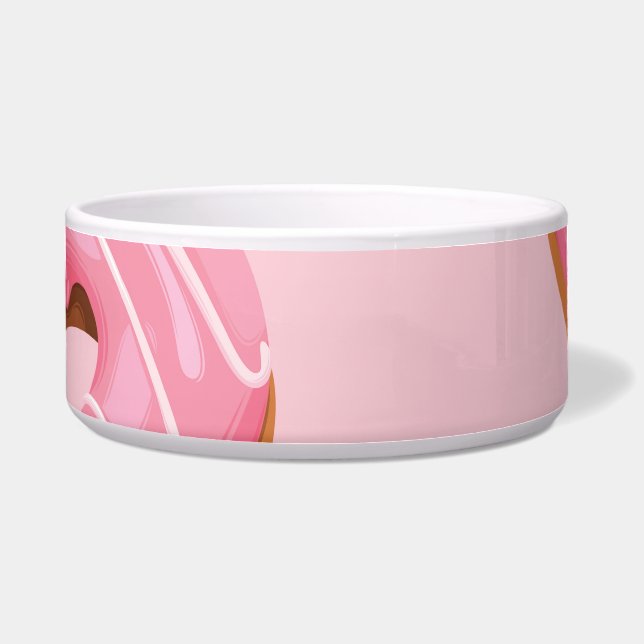 Glasierte Donuts Nahtloser Hintergrund Napf (Vorderseite)