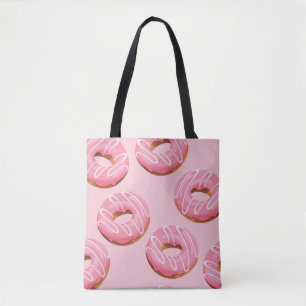 Glasierte Donuts Nahtloser Hintergrund Tasche