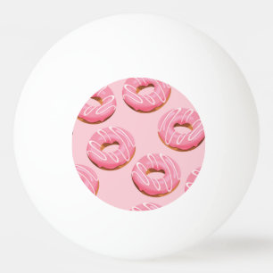 Glasierte Donuts Nahtloser Hintergrund Tischtennisball