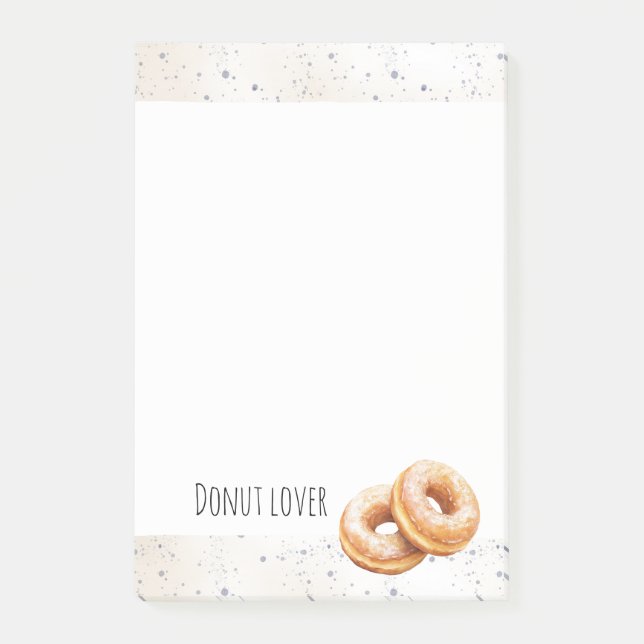 Glasierte Donuts Süße Leckereien Post-it Klebezettel (Vorderseite)