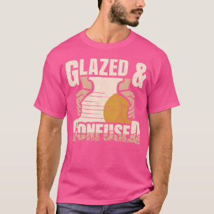Glasierte verwirrte Keramik-Künstler Lustig T-Shirt