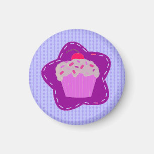 Glasierter Cupcake Magnet