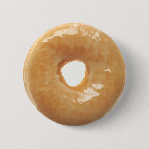 Glasig-glänzender Krapfen Button