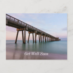 Glasige Gewässer an der Pier von Panama City Beach Postkarte