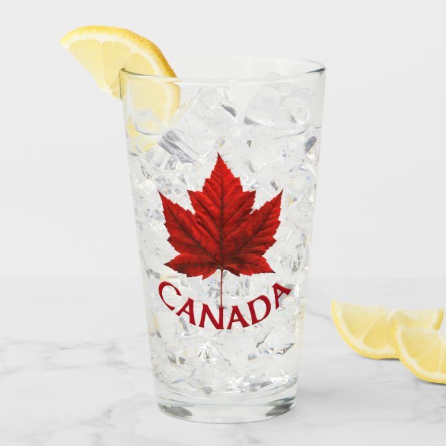 Glaskanada Ahornblatt-Gläser Kanadas Glas (Vorderseite Ice)