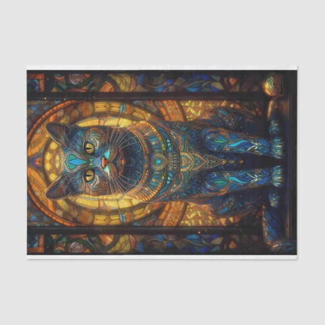 Glaskatze Seidenpapier (Vorderseite)