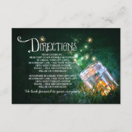 Glaskeramikfireflies Hochzeitsplanung Karte