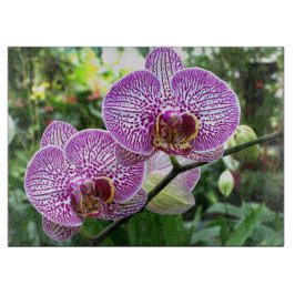 Glasküche - Lila für Orchideen Schneidebrett
