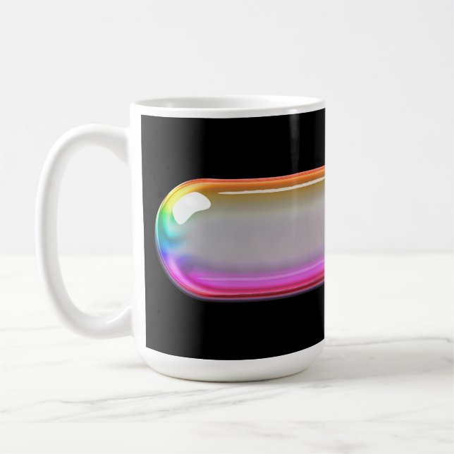 Glaslinse Bunt Regenbogen Tasse (Links)