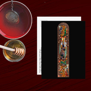 Glasmalerei-Design für St. Gobnait Postkarte