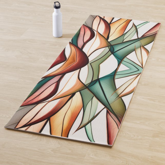 Glasmalerei-Gras Yogamatte (Beispiel)