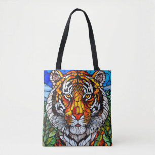 Glasmalerei Tiger Tasche