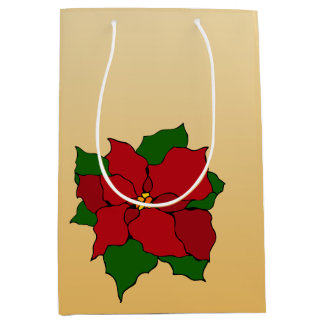 Glasmalerei-Weihnachtsstern Mittlere Geschenktüte