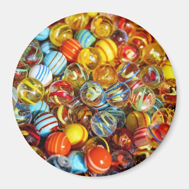 Glasmurmeln Magnet (Vorne)