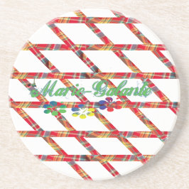 Glasoberglas aus Sandstein Getränkeuntersetzer