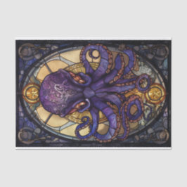Glasoktopus Seidenpapier