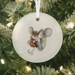 Glasornament - Weihnachtsmäuse Ornament Aus Glas