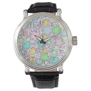 Glasperlen, Schmuck Armbanduhr