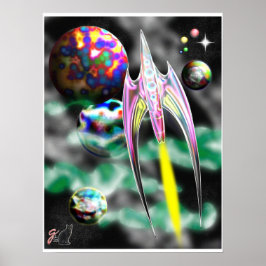 Glasrakete Poster