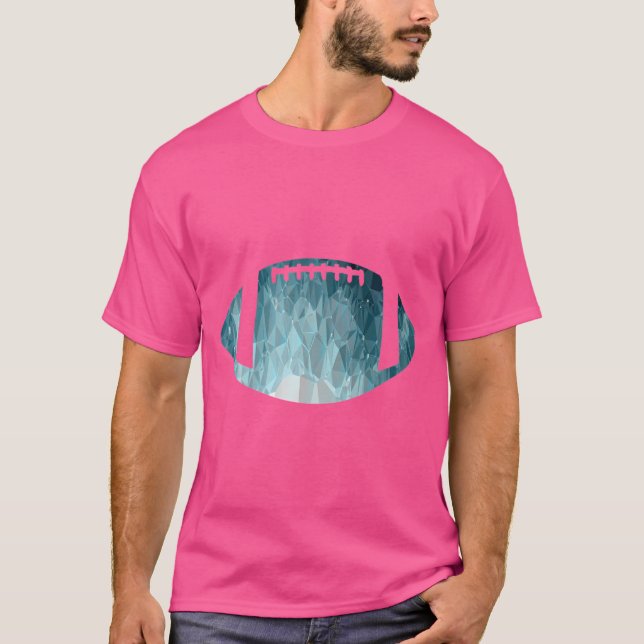 Glass American Football Funny Sports Geschenk T-Shirt (Vorderseite)