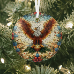Glass Bald Eagle Ornament Aus Glas