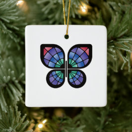 Glass Butterfly Keramikornament