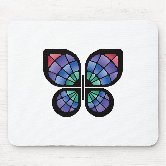 Glass Butterfly Mousepad (Vorne)