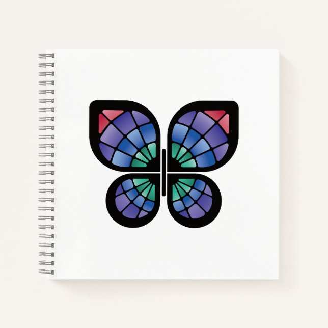 Glass Butterfly Notizbuch (Vorderseite)