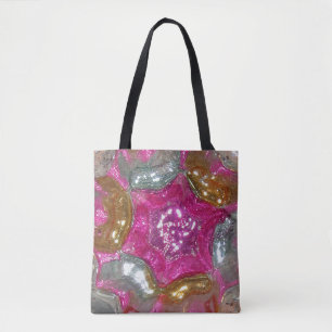 Glass Candy - Pink Gold Silver Picasso - Art Glass Tasche