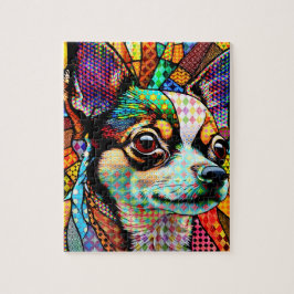 Glass Chihuahua Dog 171 aus Multicolor