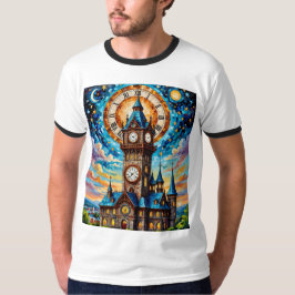 Glass Clock Tower Fantasy Tshirt
