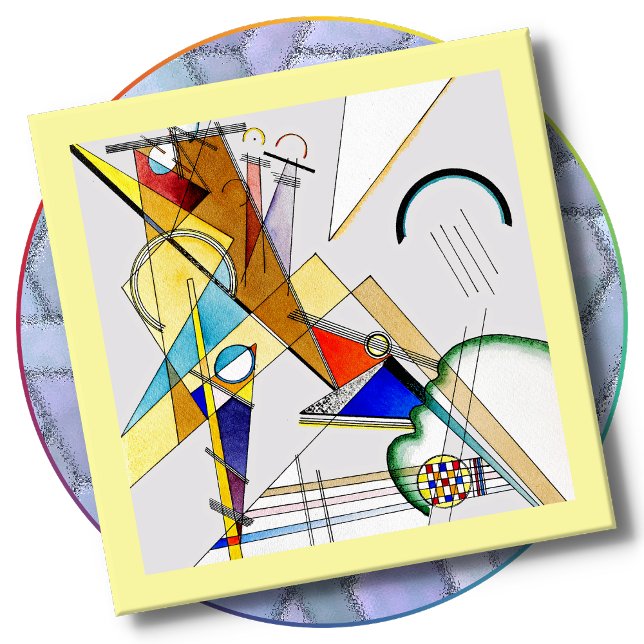 Glass COASTER - Abstract by Wassily Kandinsky Glasuntersetzer (Von Creator hochgeladen)