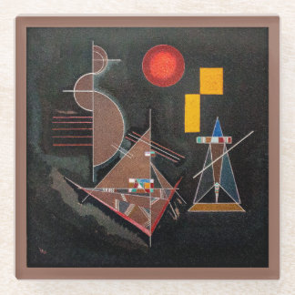 Glass COASTER - Abstract - Wassily Kandinsky Glasuntersetzer