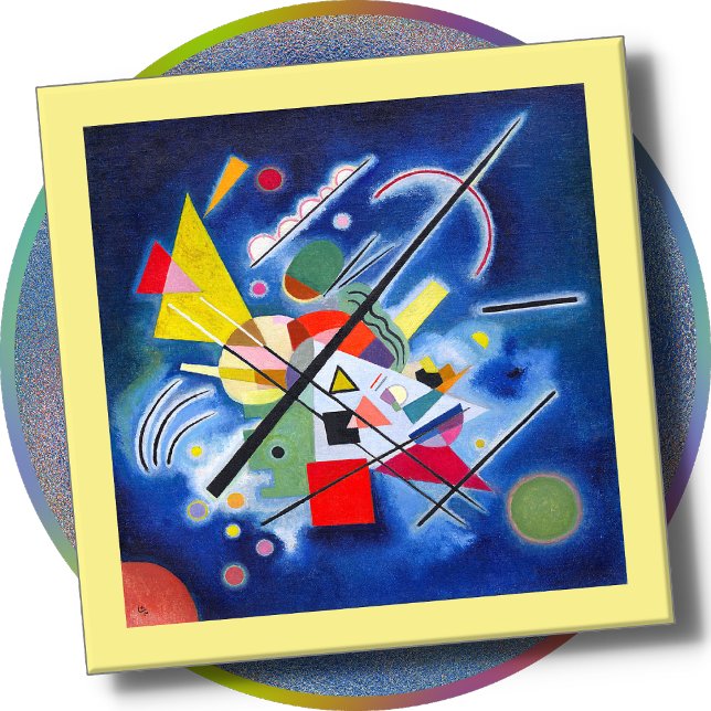 Glass COASTER - "Blue Painting" (1924) - Kandinsky Glasuntersetzer (Von Creator hochgeladen)