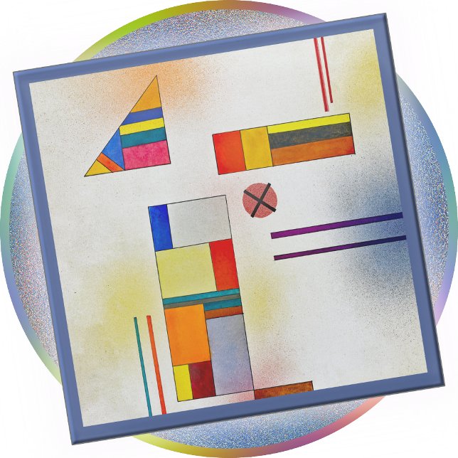 Glass COASTER - "Hartweich, No. 390" - Kandinsky Glasuntersetzer (Von Creator hochgeladen)