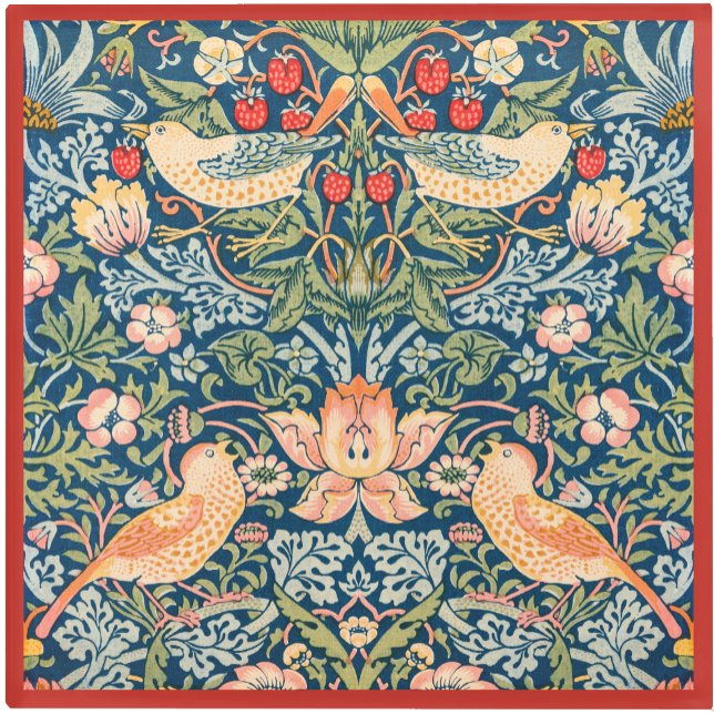 Glass COASTER - Wm. Morris Strawberry Thief Design Glasuntersetzer (Von Creator hochgeladen)